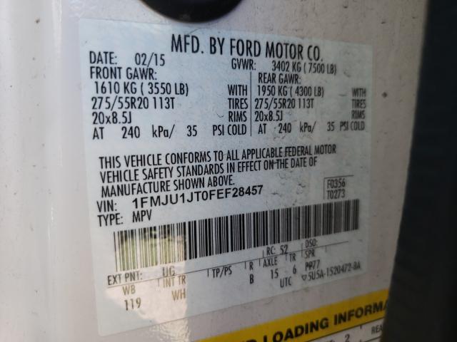 2015 FORD EXPEDITION 1FMJU1JT0FEF28457