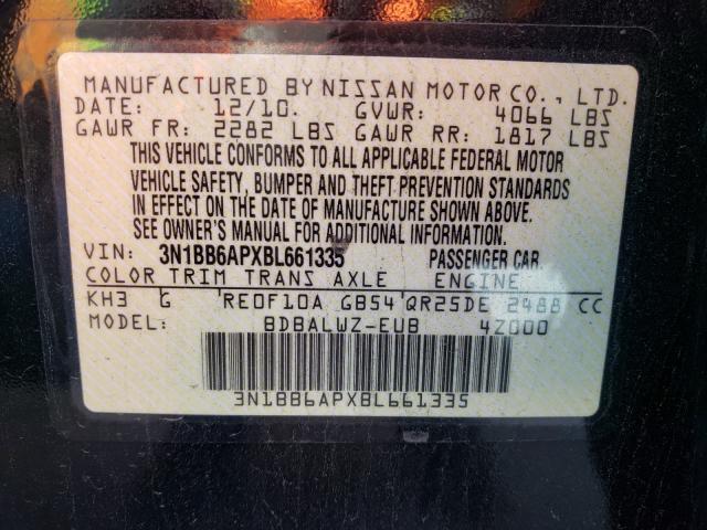 2011 NISSAN SENTRA SE- 3N1BB6APXBL661335