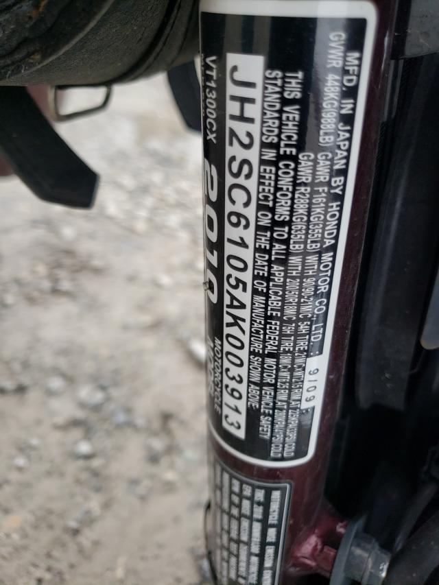 2010 HONDA VT1300 CX JH2SC6105AK003913