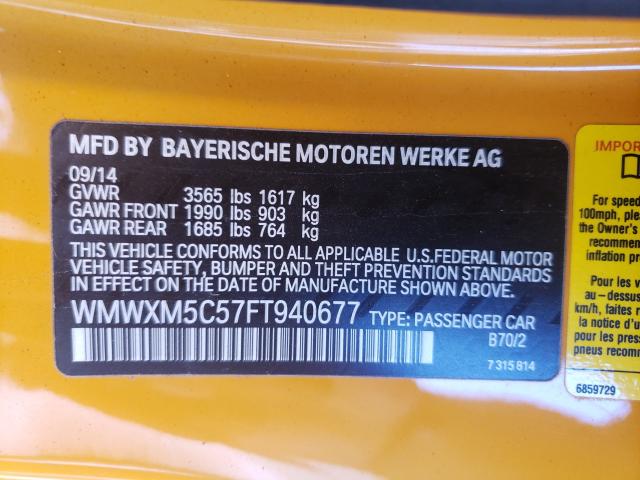 2015 MINI COOPER CLU WMWXM5C57FT940677