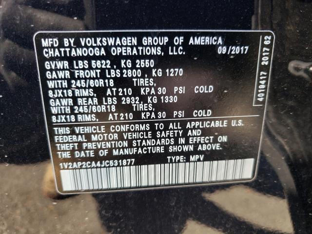 2018 VOLKSWAGEN ATLAS S 1V2AP2CA4JC531877
