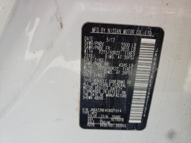 2012 INFINITI QX56 JN8AZ2NE4C9021514