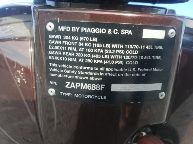 2013 VESPA LX 150IE ZAPM688F3D5201762