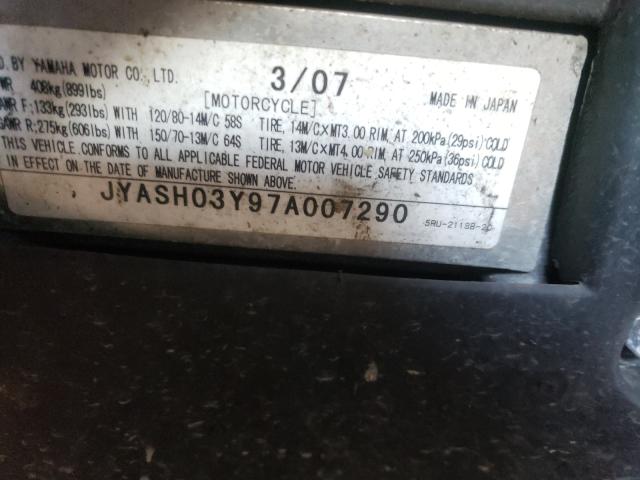 2007 YAMAHA YP400 JYASH03Y97A007290