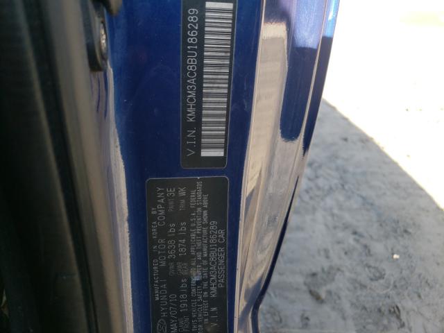 2011 HYUNDAI ACCENT GL KMHCM3AC8BU186289