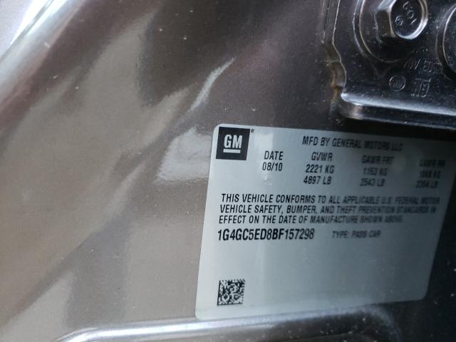 2011 BUICK LACROSSE C 1G4GC5ED8BF157298
