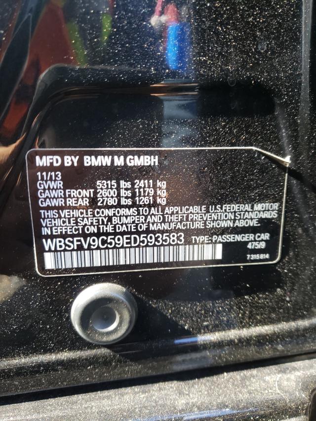 2014 BMW M5 WBSFV9C59ED593583