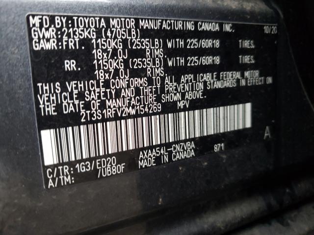 2021 TOYOTA RAV4 TRD O 2T3S1RFV2MW154269