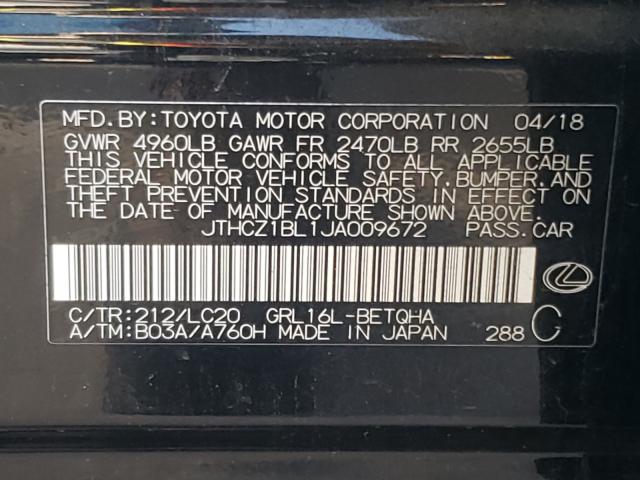 2018 LEXUS GS 350 BAS JTHCZ1BL1JA009672