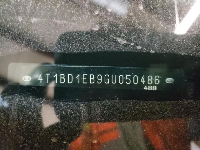 2016 TOYOTA AVALON HYB 4T1BD1EB9GU050486