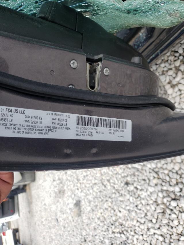 2015 DODGE CHARGER PO 2C3CDXAT2FH817451