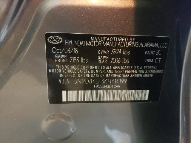 2019 HYUNDAI ELANTRA SE - 5NPD84LF3KH414199