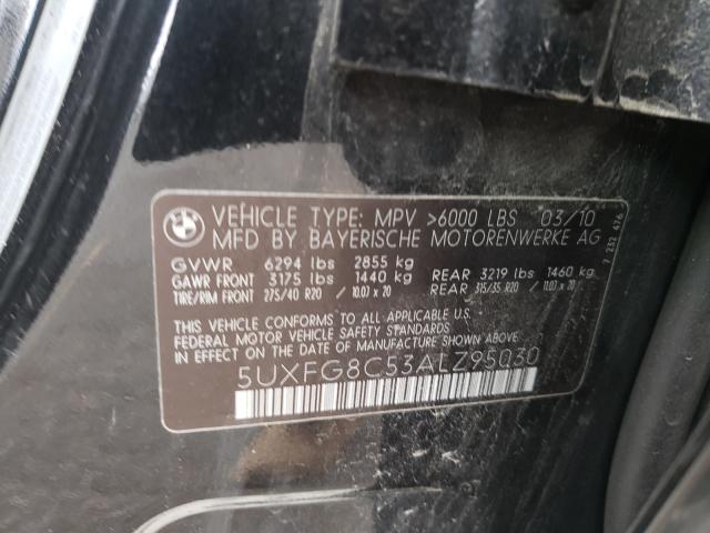 2010 BMW X6 XDRIVE5 5UXFG8C53ALZ95030