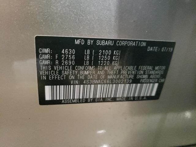2020 SUBARU LEGACY PRE 4S3BWAC66L3002139