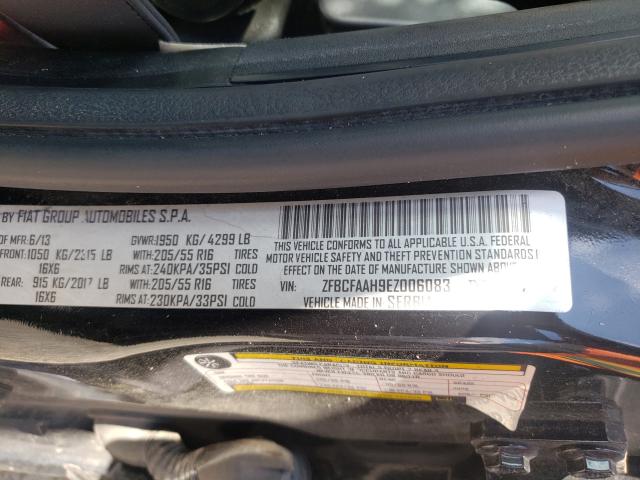 2014 FIAT 500L POP ZFBCFAAH9EZ006083