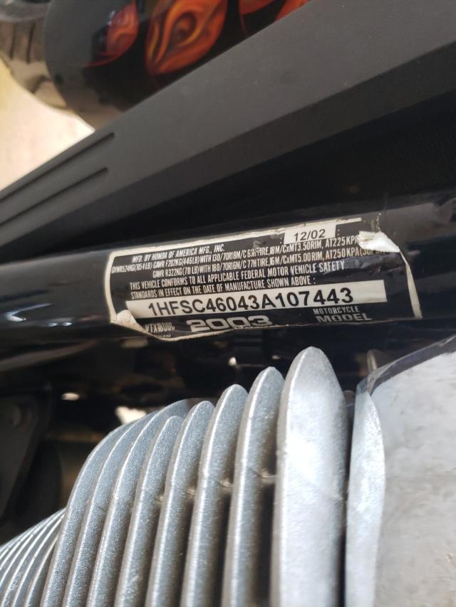 2003 HONDA VTX1800 C 1HFSC46043A107443