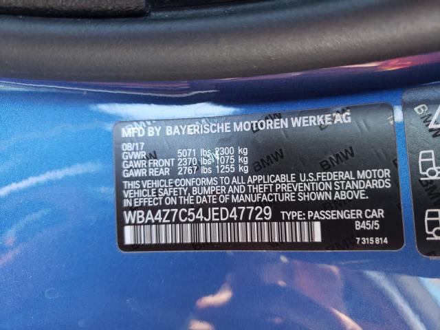 2018 BMW 440XI WBA4Z7C54JED47729