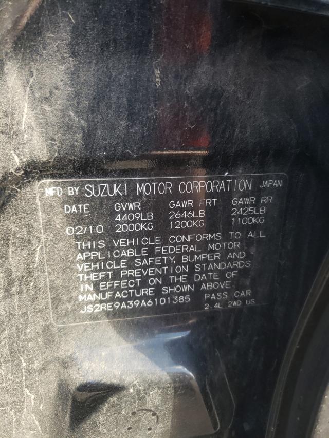 2010 SUZUKI KIZASHI SE JS2RE9A39A6101385