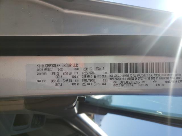 2012 JEEP LIBERTY SP 1C4PJLAK5CW155917