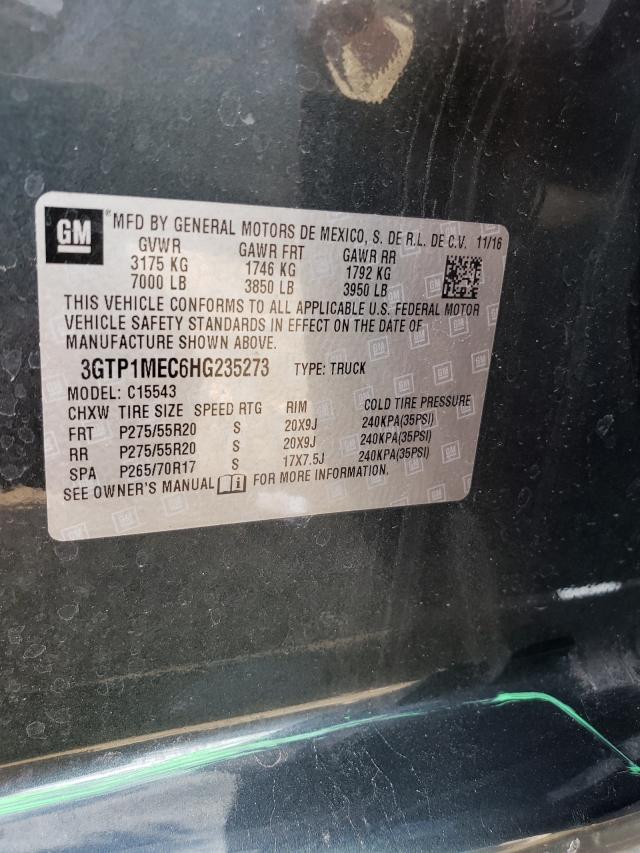 3GTP1MEC6HG235273 GMC Sierra C1500 Sle