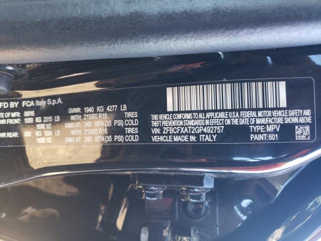 2016 FIAT 500X POP ZFBCFXAT2GP492757