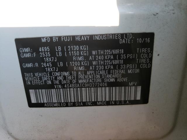 2017 SUBARU OUTBACK TO 4S4BSATC9H3272406