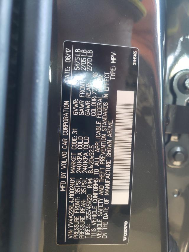 2018 VOLVO XC60 T6 IN YV4A22RL4J1002401