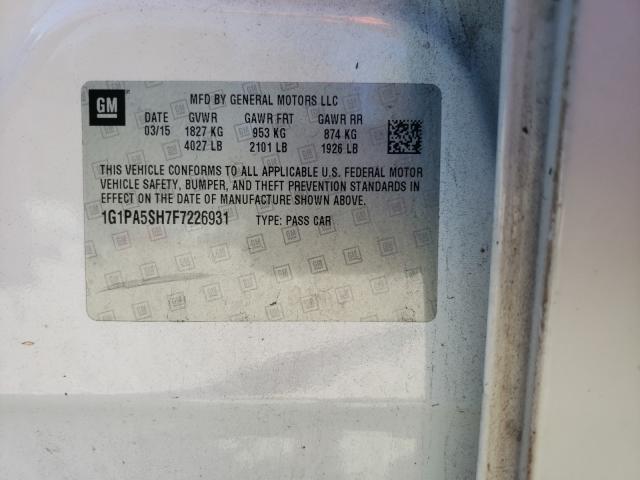2015 CHEVROLET CHEV 1G1PA5SH7F7226931