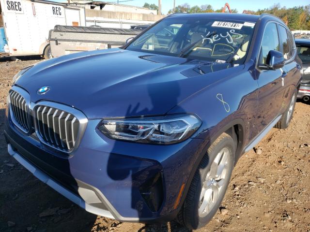 2022 BMW X3 3.0I 5UX53DP05N9J31386