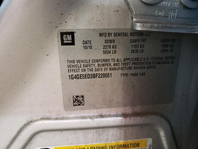 2011 BUICK LACROSSE C 1G4GE5ED3BF228661