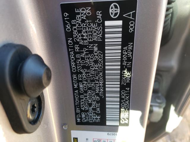 2019 TOYOTA C-HR JTNKHMBX9K1052027