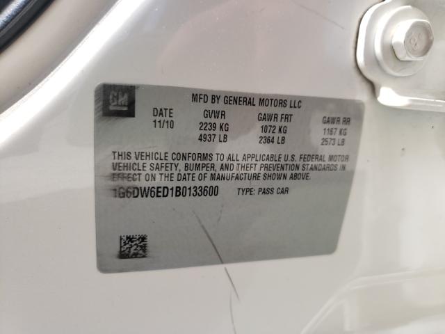 2011 CADILLAC STS LUXURY 1G6DW6ED1B0133600