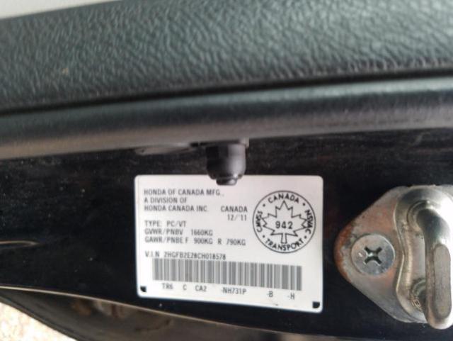 2012 HONDA CIVIC DX 2HGFB2E28CH018578