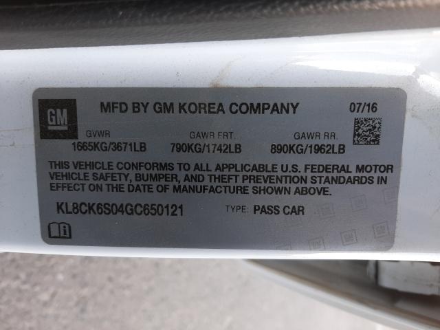 2016 CHEVROLET SPARK EV 1 KL8CK6S04GC650121