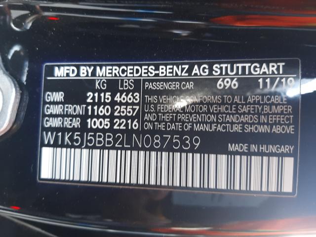 2020 MERCEDES-BENZ CLA AMG 35 W1K5J5BB2LN087539