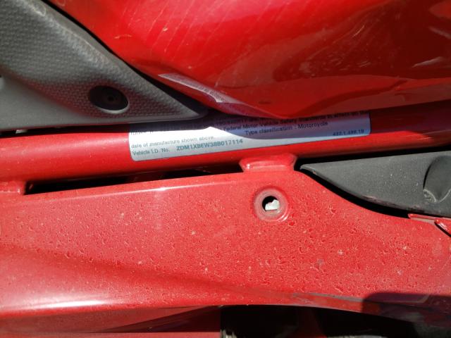 2008 DUCATI 1098 BASE ZDM1XBEW38B017114