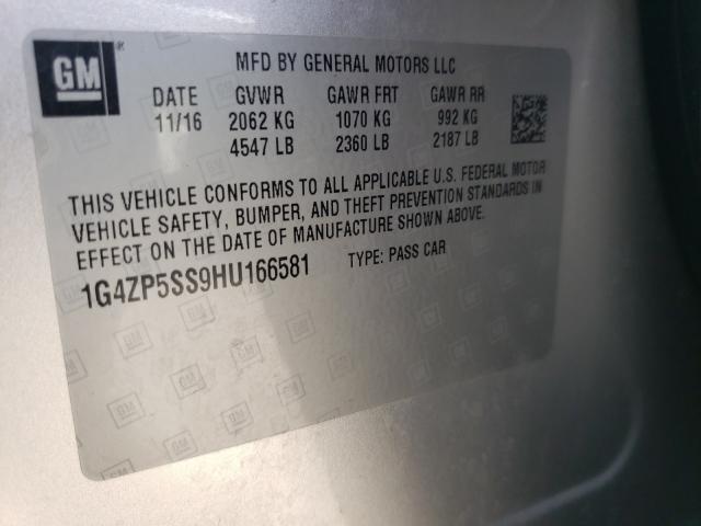 2017 BUICK LACROSSE E 1G4ZP5SS9HU166581