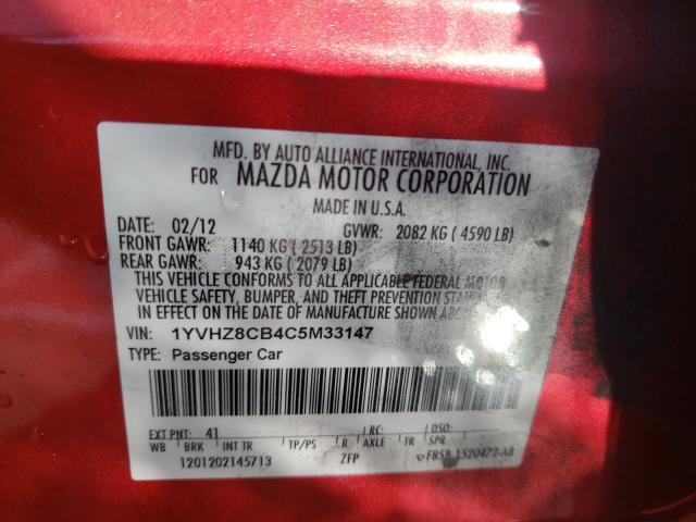 2012 MAZDA 6 S 1YVHZ8CB4C5M33147