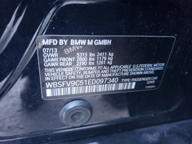 2014 BMW M5 WBSFV9C51ED097340