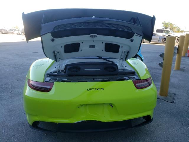 VIN WP0AF2A90GS187072 2016 Porsche 911, Gt3 Rs no.6