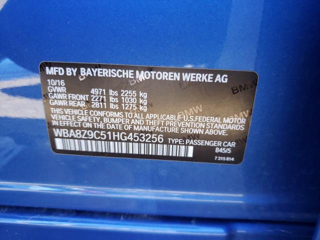 2017 BMW 330 XIGT WBA8Z9C51HG453256