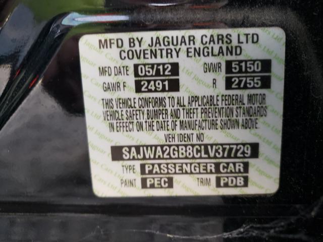 2012 JAGUAR XJL SAJWA2GB8CLV37729