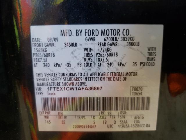 2010 FORD F150 SUPER - 1FTEX1CW1AFA36897