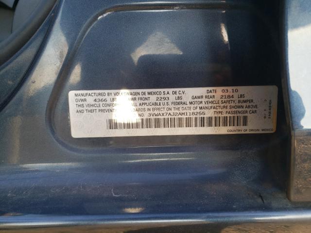 2010 VOLKSWAGEN JETTA LIMI 3VWAX7AJ2AM118255