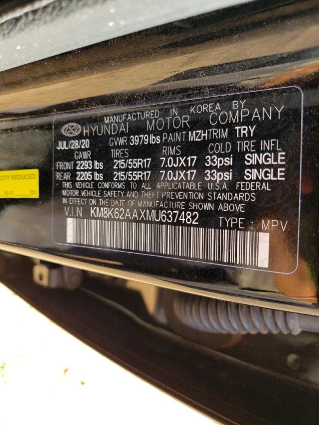 2021 HYUNDAI KONA SEL P KM8K62AAXMU637482
