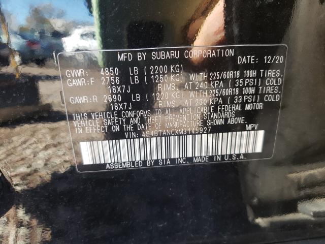 2021 SUBARU OUTBACK LI 4S4BTANCXM3145927