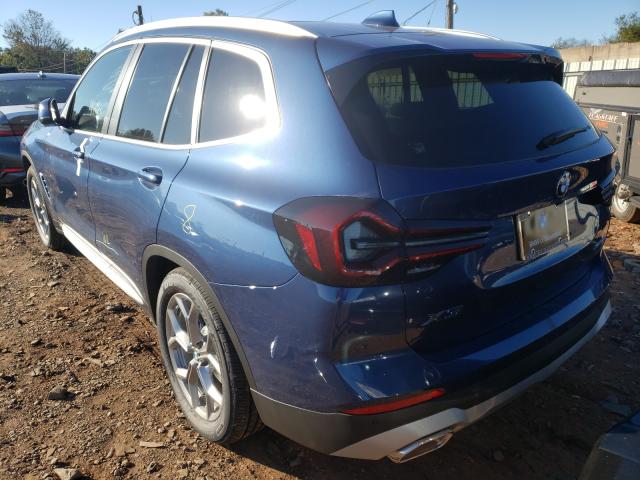 2022 BMW X3 3.0I 5UX53DP05N9J31386