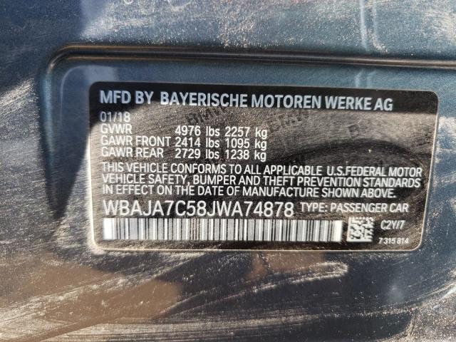 2018 BMW 530 XI WBAJA7C58JWA74878