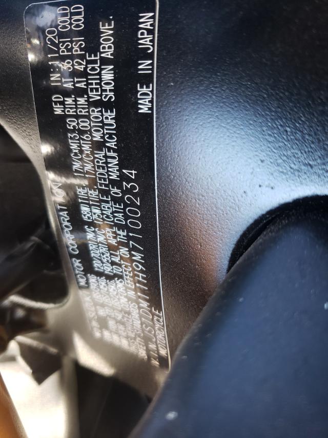 2021 SUZUKI GSX-R1000 JS1DM11H9M7100234