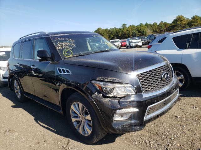 Salvage cars for sale from Copart Brookhaven, NY: 2017 Infiniti QX80 Base